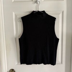 Silk Blend Mock Neck